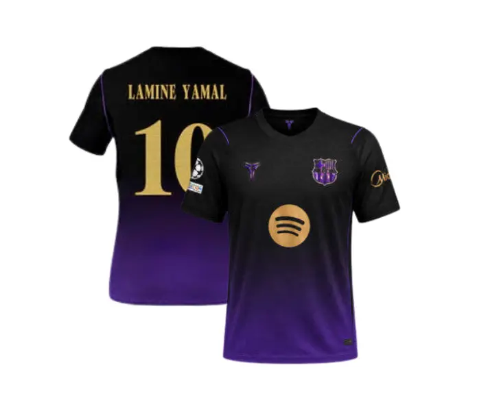 Purple Black Athletic Soccer Jersey for Men | Quick-Dry Lightweight Football Shirt | Breathable Practice & Game Wear