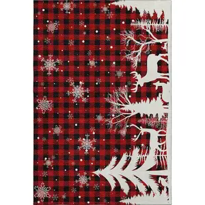 Merry & Bright MY26 Red Rug