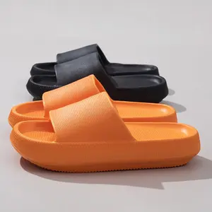 Unisex Cloud Slides, Soft EVA Platform Sandals with Thick Cushioned Sole, Lightweight Non-Slip for Bathroom Indoor Outdoor Use, Flipflop