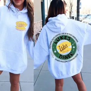 Retro Luke's Diner Hoodie, Luke's Diner Shirt, Stars Hollows Hoodie, Tv Show Fans Gift