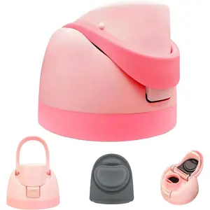 Replacement Lid Cap for Owala Freesip Water Bottle, One Button Push-To-Open Bottle Top Cap Compatible with Owala Cup 16oz 24oz 32oz 40oz, BPA-Free Stopper Cap for Owala Leak-Proof Lid (Pink) Drinkware Mug