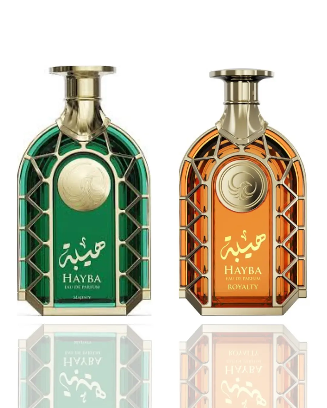 Men's Glamorous 2-Piece Luxurious Fragrance Bundle - HAYBA ROYALTY, HAYBA MAJESTY, 100ml Each, Bold Spicy-Sweet Aroma for Men, Glamorous Men's Fragrance