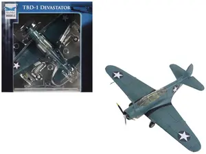 Hobby Master Models Douglas TBD-1 Devastator Bomber Aircraft Model Kit with Detailed Features and Authentic Design