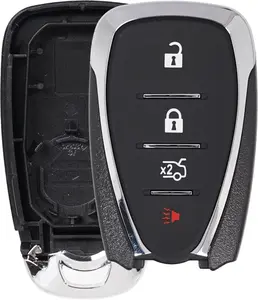Key Fob Shell Case Replacement Fits for Chevy Malibu Camaro Chevrolet Cruze 2016 2017 2018 2019 2020 2021 Keyless Remote Key Housing 4-Button HYQ4EA HYQ4AA