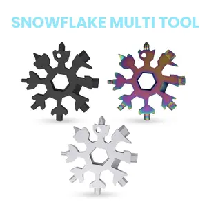 18-in-1 Snowflake Multi Tool, Multifunctional Repair Tool, Screwdriver, Bottle Opener, Gadgets For Home And Outdoor