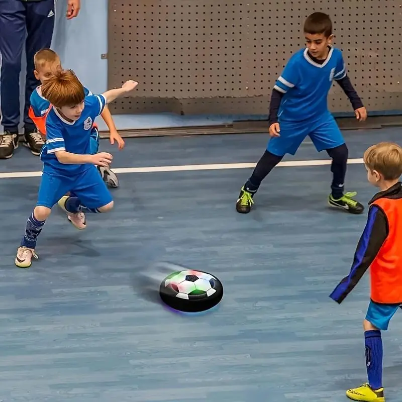 Hover Ball Toy, 1 Count LED Light Air Cushion Soccer Ball, Soft Ball Design, Indoor and Outdoor Air Floating Hover Ball Soccer Game, Children's Gift Toy for Boys and Girls Party Interaction, Ball Sports Equipment
