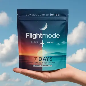 Flightmode Jet Lag Gummies | Natural Energy + Sleep Rhythm Support | Travel Wellness | No Groggy Mornings | Functional Mushrooms + Adaptogens | For Sleep, Immune, and Circulation Support |  7 Days of Jet lag Support | 14 Servings
