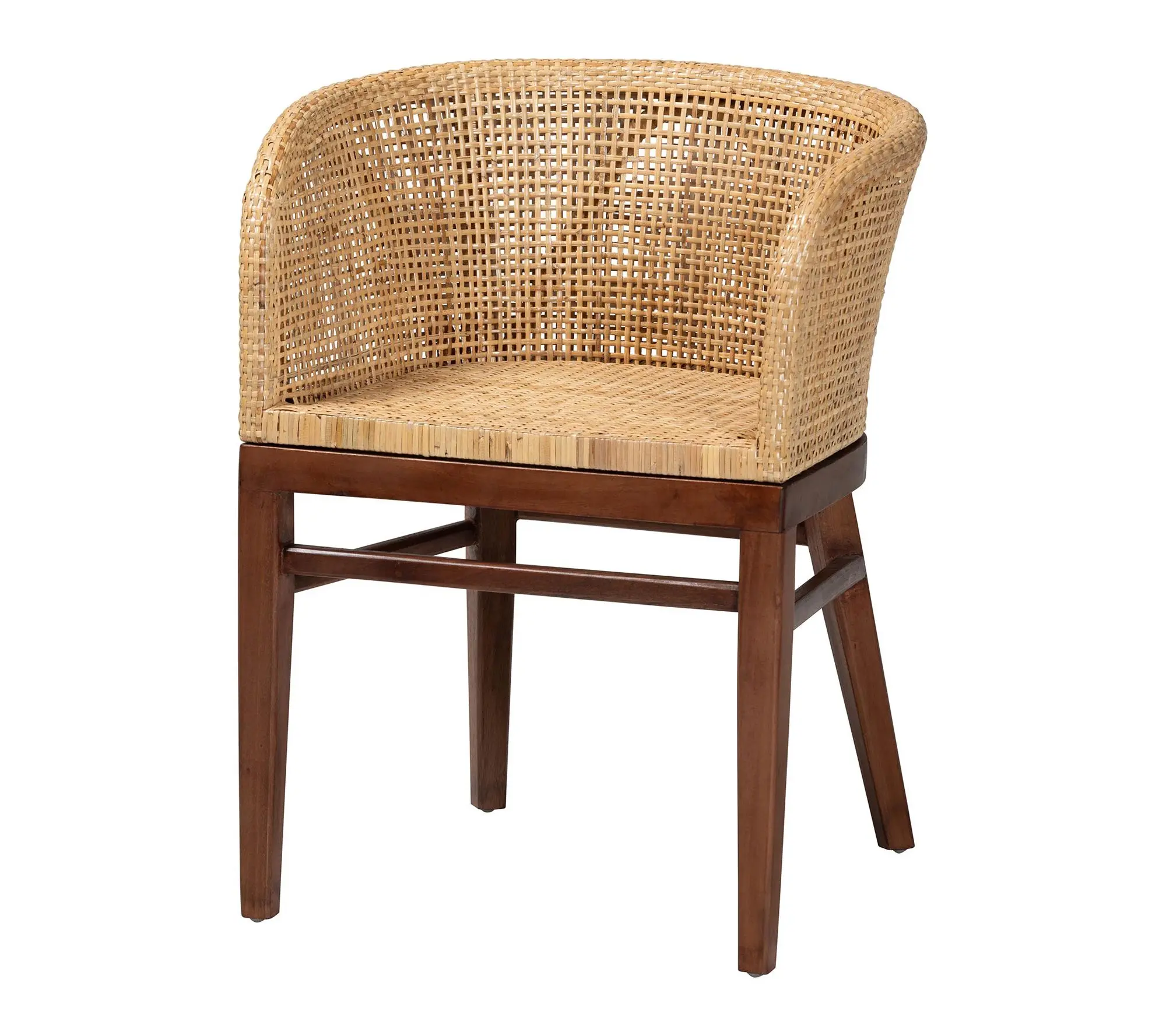 bali & pari Papua Natural Rattan and Wood Dining Chair bali & pari Papua Natural Rattan and Wood Dining Chair