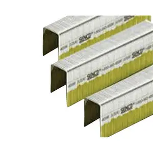 Senco  1.5 in. Bright Steel Wire Staples, 16 Gauge - 3000 Per Box