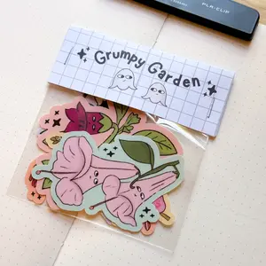 Grumpy Garden Flowers  - Dye Cut Sticker Pack