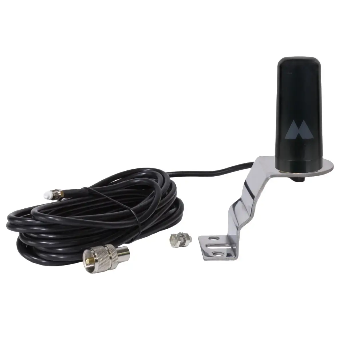 Midland Ghost Low Profile GMRS Antenna Kit with Stainless Steel Fender Mount