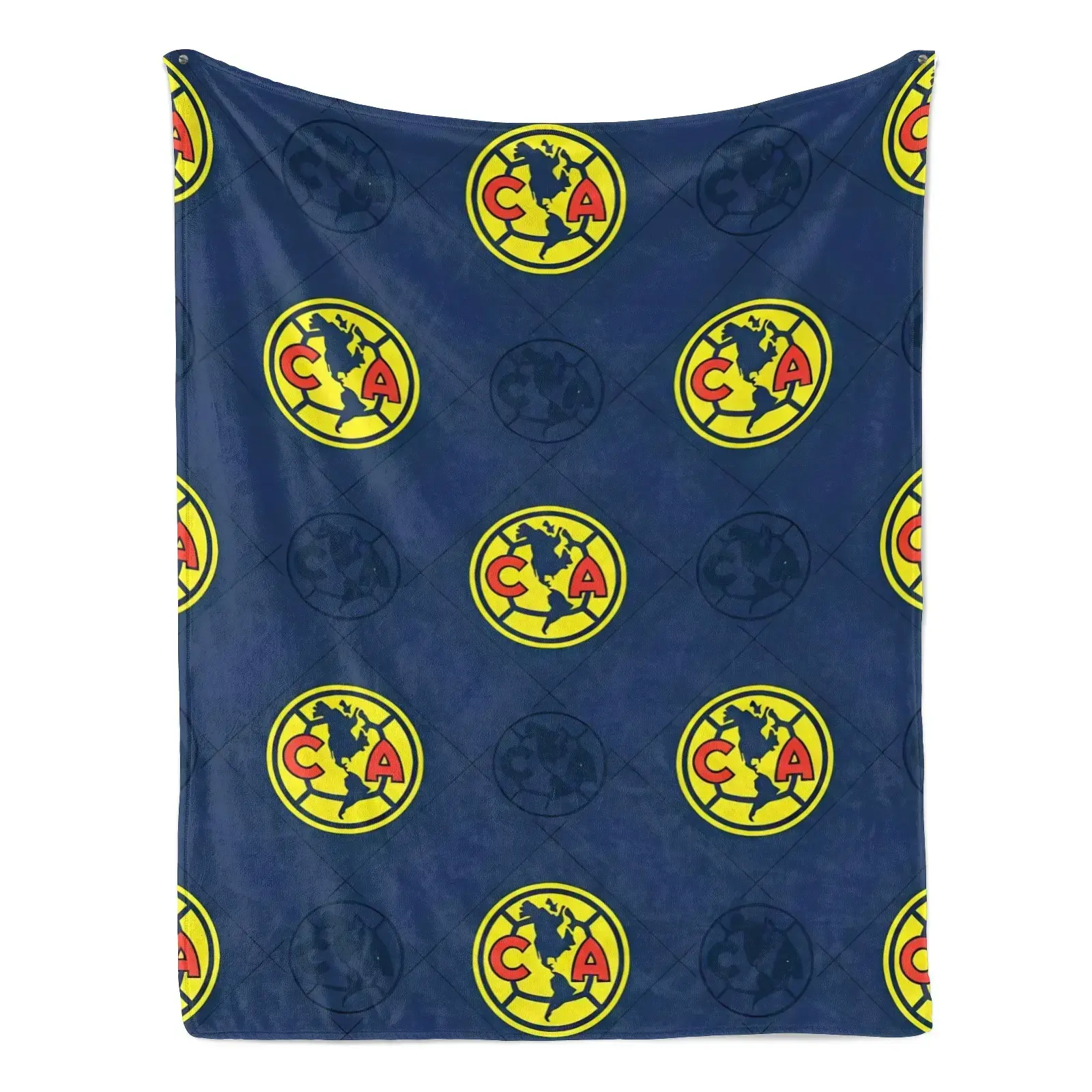 Club América Super Plush 1-Ply Blanket, Seasonal Soccer Fan Throw, Soft Cozy Fleece Blanket with Ribbon Packaging, All-Season Sofa & Air Conditioner Blanket, Home Decor Gift for Football Fans
