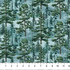 Stonehenge - Eagle Pass Winter Forest - Northcott Fabrics