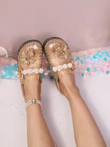 New Fashion Elegant Rhinestone Bow Pearl Sandals, Champagne Gold Jelly Hollow Design, Luxurious Summer Outdoor Shoes