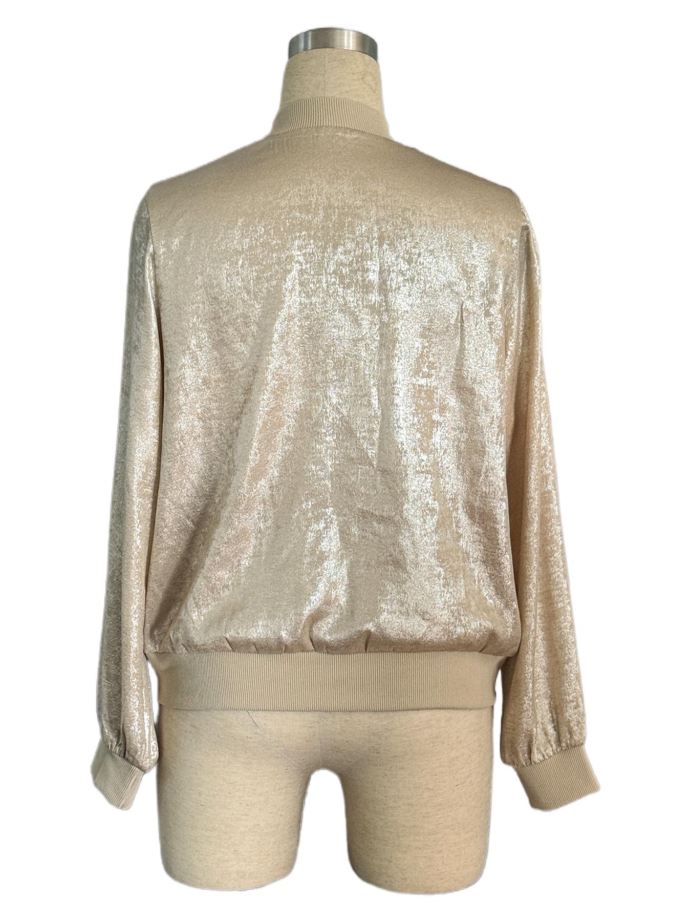 Thin Coat With Zip Slim Fit Slimming Casual Jacket Top