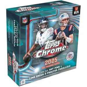 PYN 10x 2025 Topps Chrome Football Mega Boxes