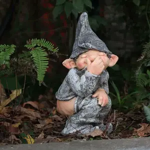 Naughty Gnome Miniature Statue