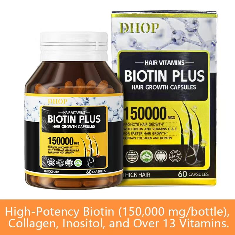 Hair Growth|With Biotin Inositol Folic AcidKeratin|Promotes Healthy Hair Regrowth & Prevents Breakage Healthcare Nail Healthcare Fitness Supplement Vitamin Bathroom Collagen Dietary Edible Dietary Edible Beauty Colagen
