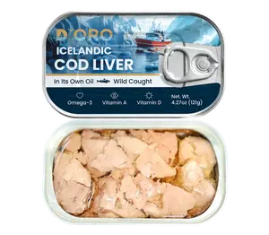 D'ORO Cod Liver Whole Pieces 4.27oz (121g)