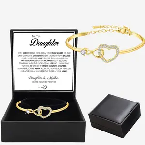 Infinity Symbol Infinite Love Bracelet for Women, Unique and Versatile Number 8 Heart-Shaped Bracelet, Suitable as a Birthday Gift for Daughter, Expressing Love and Encouragement, Holiday Surprise Gift Box, Fashionable Blessing Jewelry, Exquisite Packagin