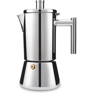 Diego Stovetop Espresso Maker Stainless Steel Italian Coffee Machine Maker 12Cup 17.5 oz Induction Moka Pot