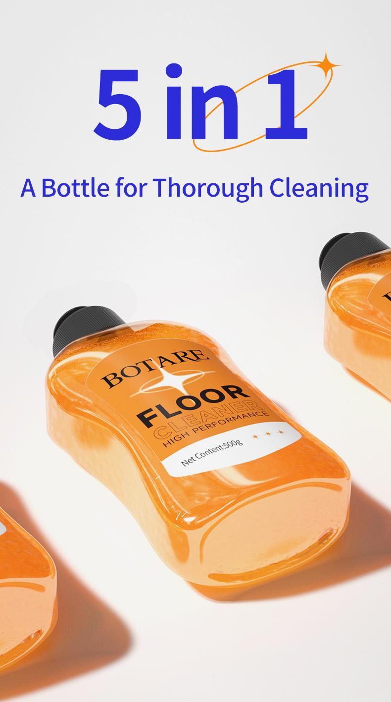BOTARE Floor Cleaner Enzyme-Powered Deep Clean Quick-Dry Pet/Kid-Safe 17.6 Fl Oz for All Floors Scented Long Lasting Cleaner
