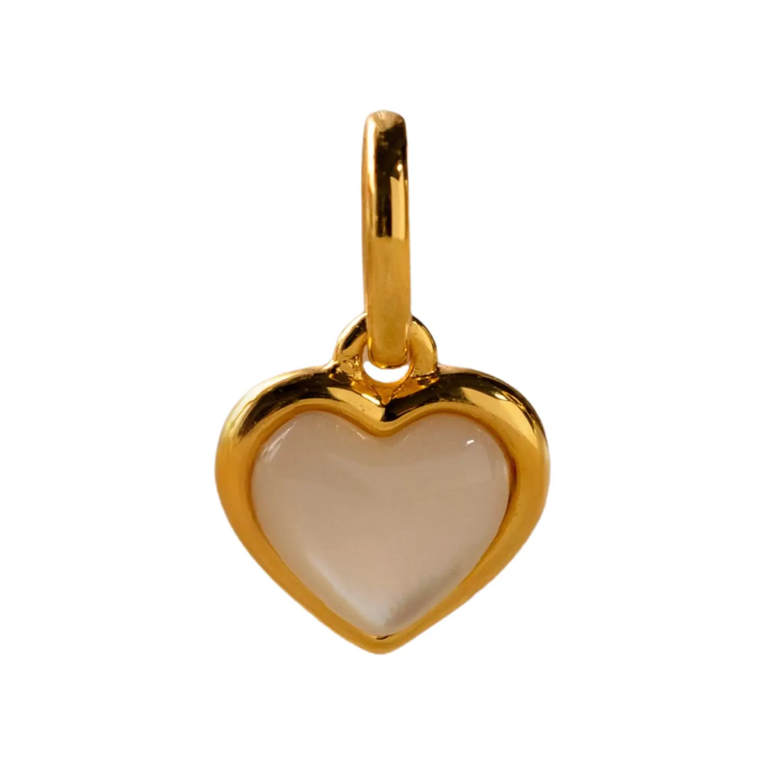 B. Mother of Pearl Heart Charm