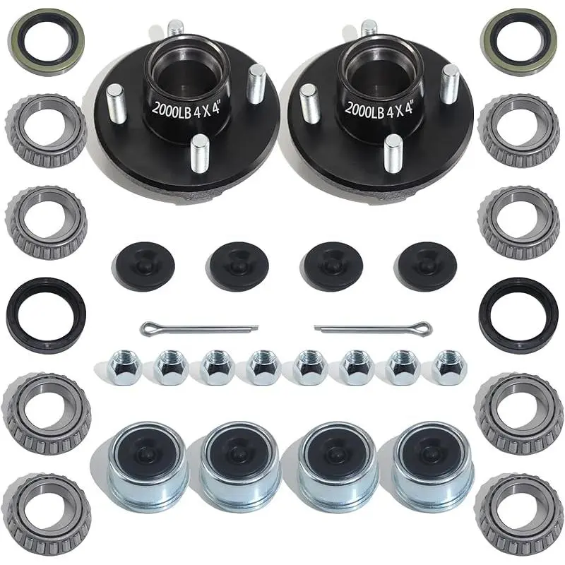 2Sets Trailer Hub Kit 4 Bolt 4 for 2000L