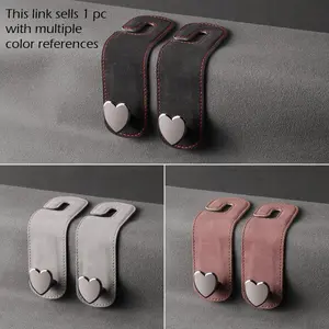 Car seat hook, creative heart-shaped hook, car bracket, rear seat organizer, car clip, interior accessories, handbag, RV storage rack, Car Organization Supplies