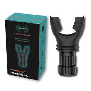 AirVantage BreathBooster - Respiratory Trainer for Lung Health with Adjustable Resistance for Enhanced Athletic Performance and Diaphragm Strength