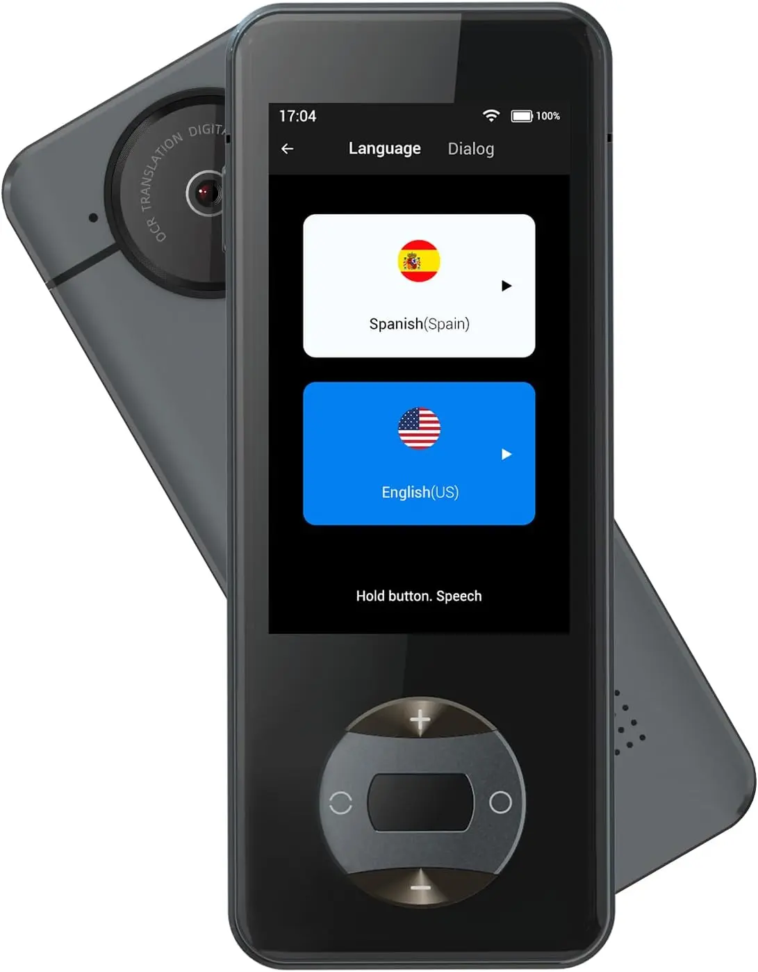 Wooask W10 Offline Language Translator Device Accurate Online Offline Translation Instant Voice Translation in 144 Different Languages and Accents for Learning, Travel Business Black Audio