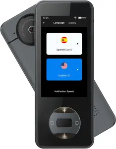Wooask W10 Offline Language Translator Device Accurate Online Offline Translation Instant Voice Translation in 144 Different Languages and Accents for Learning, Travel Business Black Audio