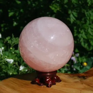 3.6in 2.4lb XL Rose Quartz Crystal Sphere