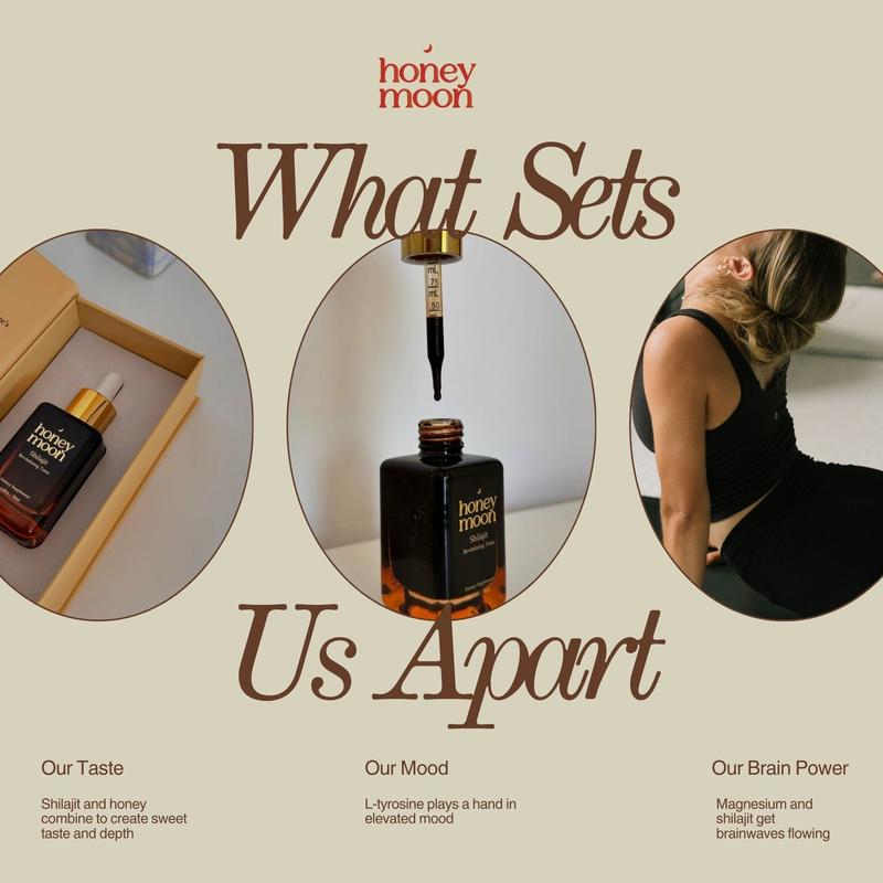 Honey Shilajit Drops for Natural Energy + Improved Mood