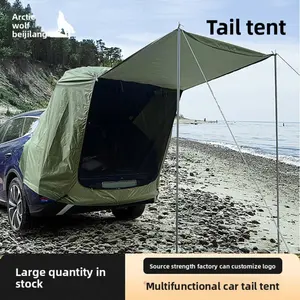 Car Rear Tent Suv Outdoor Car Tail Tent Camping Backpacking Shaded Canopy Roof Extension Shade Sun Protection Portable Canopy