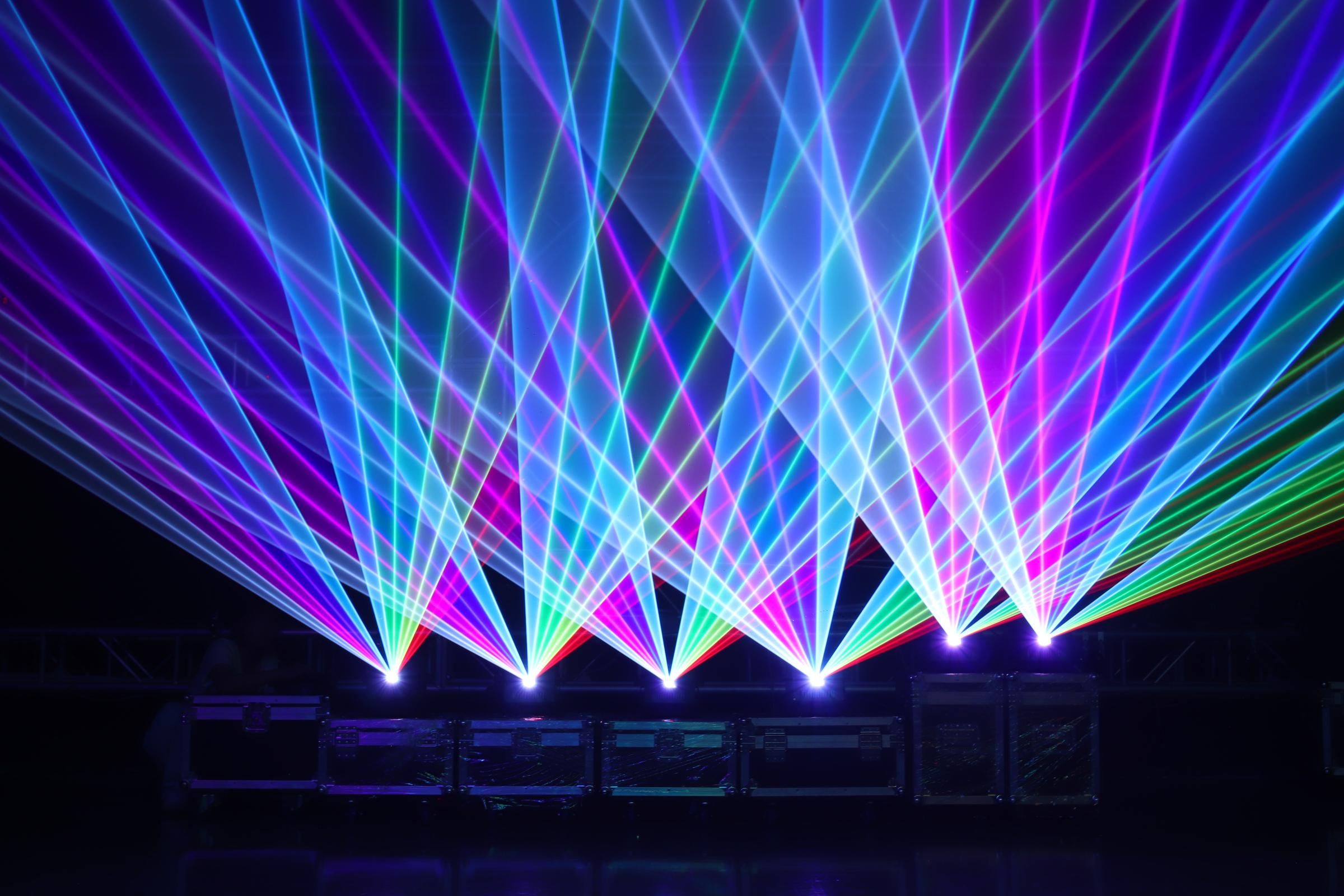 10W RGB Full Color Animation Laser Projector Interlock, DMX512 & ILDA with Multiple Control Modes, Professional Stage Laser Light for Concerts, Clubs, Weddings & Parties