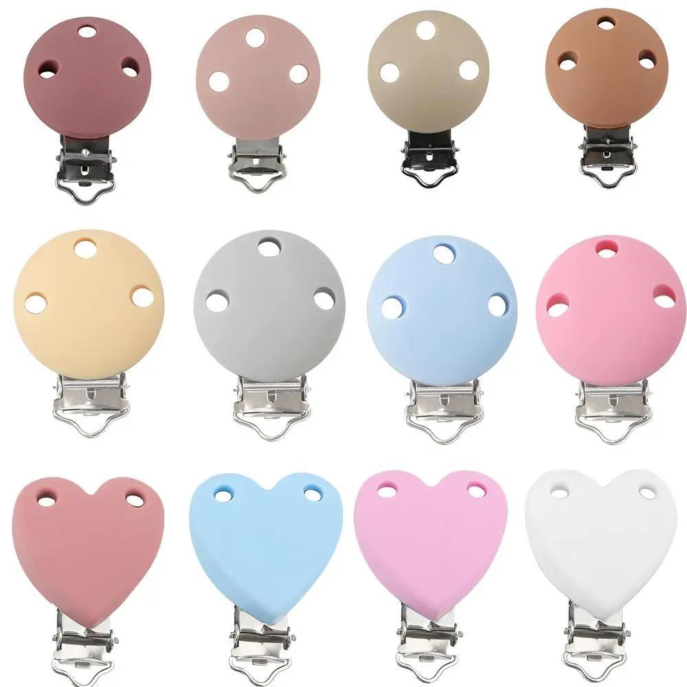 3Pcs/Lot Silicone Clips Round Heart Shaped Dummy Holder For Jewelry Making DIY Accessorie