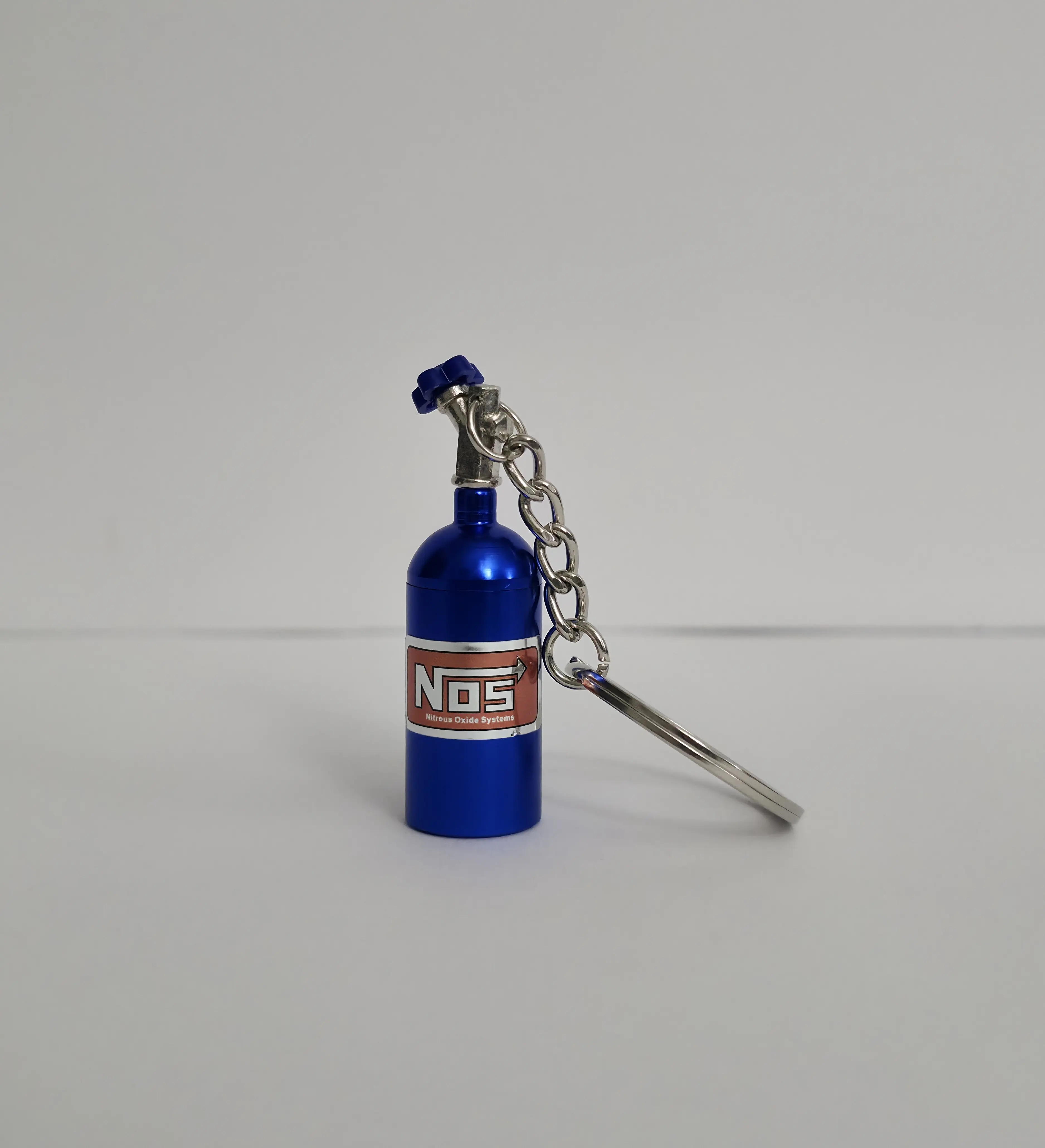 Mini NOS Bottle Keychain JDM gift Accessories Nitrous Oxide key ring 2"