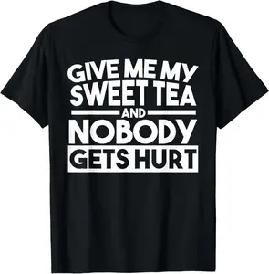 100% Cotton Funny Sweet Tea - I Love Sweet Tea Cute Sweet Tea Drink T-Shirt
