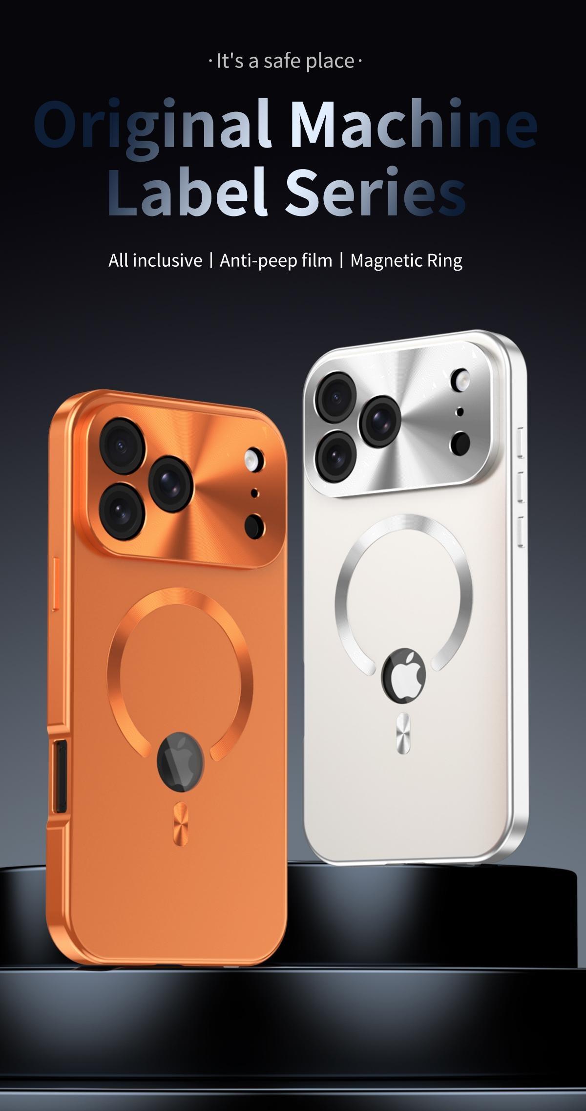 Platic Back [Not All Metal  PC Back] Metal Frame, ip 17 Pro Max CaseFull Coverage Privacy Screen Lens Protection Magnetic TPU Back International Warranty Phone Cases phone case 17 pro max