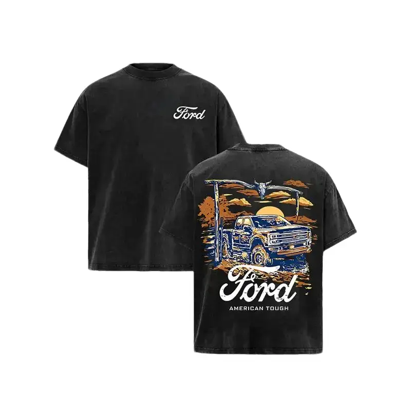 Vintage American Tough Truck Graphic T-Shirt, Retro Washed Oversized Tee, Western Country Pickup Shirt, Unisex Casual Streetwear Top