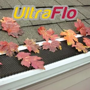 Ensure Smooth Water Flow with Ultra Flo Gutter Guard - Includes 25 PIECES L 4' Total 100' Size Choices Ultra Flo Steel Powdered Coated Screen