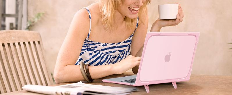 MOSISO Compatible with MacBook Air 13 inch Case 2025-2022 M4 A3240 M3 A3113 M2 A2681, Heavy Duty Hard Shell with Fold Kickstand&Keyboard Cover&Screen Film for MacBook Air 13.6 inch Case