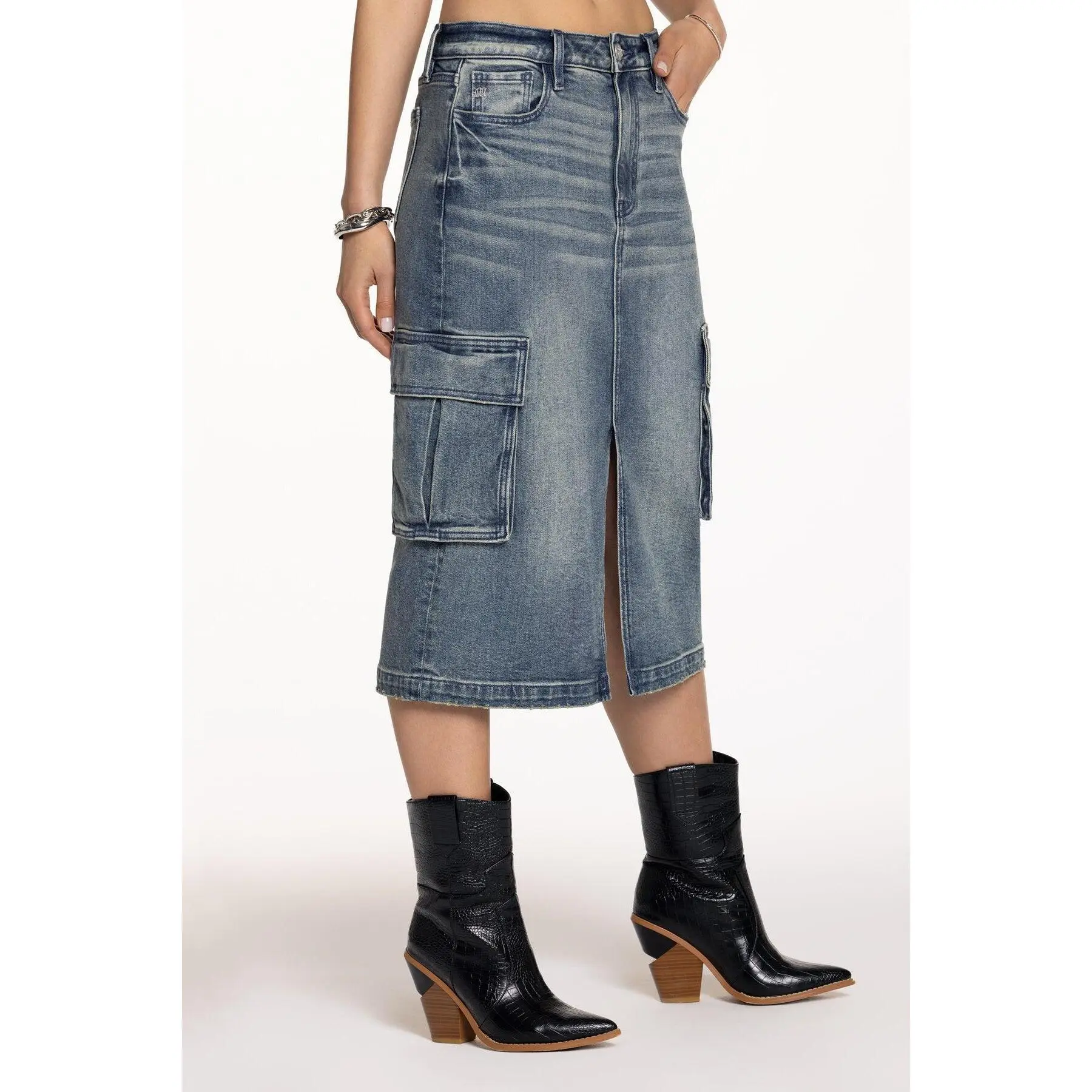 Karla Cargo Midi Skirt