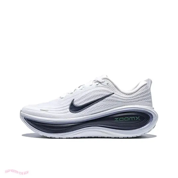 White Dark Grey Gradient Ultra Cushioned Road Running Sneakers | Breathable Wavy Dot Mesh & Shock Absorbing Foam Midsole | For Daily Jogging & City Casual Walking | Unisex Design