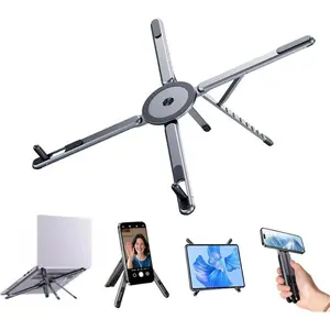 Multifunctional Magnetic Aluminum Phone Tablet Notebook Stand, Portable Foldable Adjustable Cooling Base, Laptop Stand, Computer Stand