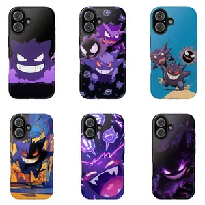 Retro Gengars Phone Case – Classic Purple Ghost Monster Fan Gift Phone Case for iPhone 17 - 11 Pro Max Plus Mini X XR XS 7 8 Plus or SAMSUNG GALAXY S25 - S21 Ultra Plus 0