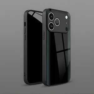 iPhone Screen Blackout Wallpaper, Luxury Tempered Glass Design, Fits Multiple Models Including 17pro & 17promax, Coachella Style Back Panel