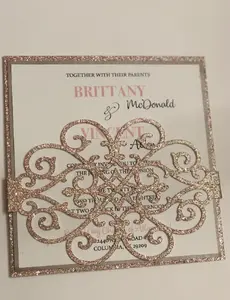 Blush Laser Cut Invite