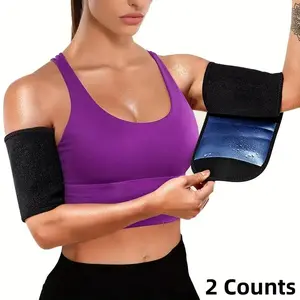 Sauna Arm Slimmer, 2 Counts Sweat Bands, Sauna Sleeves Wraps for Women Lose Arm Fat, Fitness Slimmer, Breathable Compression Sleeves, Sports & Outdoor Accessories
